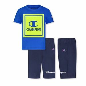 CHAMPION BOYS’ SHORT SLEEVE TEE & SHORTS